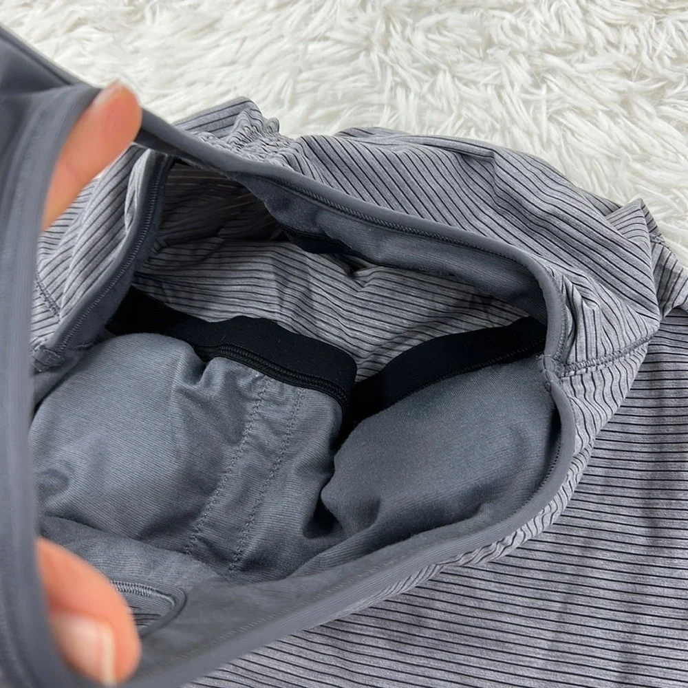 Lululemon Ruche Of Adrenaline Tank Heathered Titanium